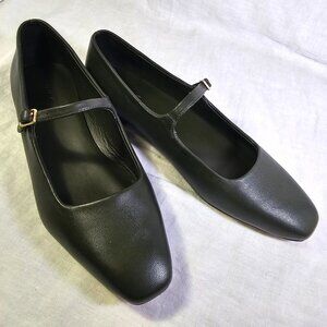 Vince Brody Genuine Leather Mary Jane Ballet Flat EU40 US9 Eden Dark Olive